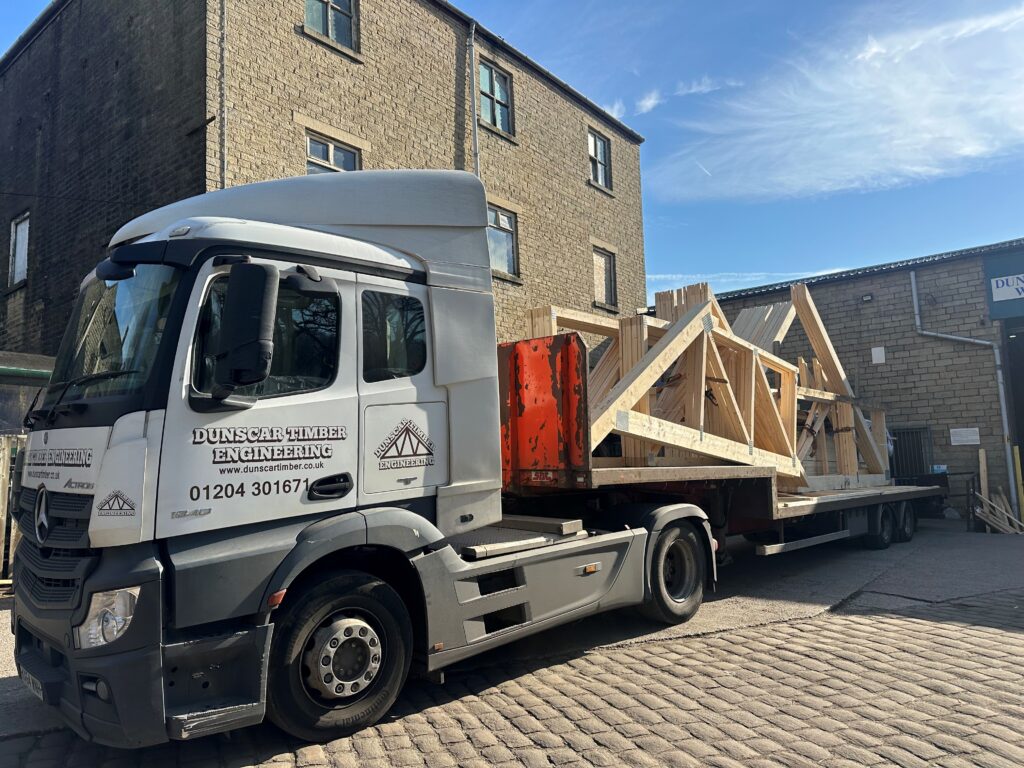 Trusses on the truck