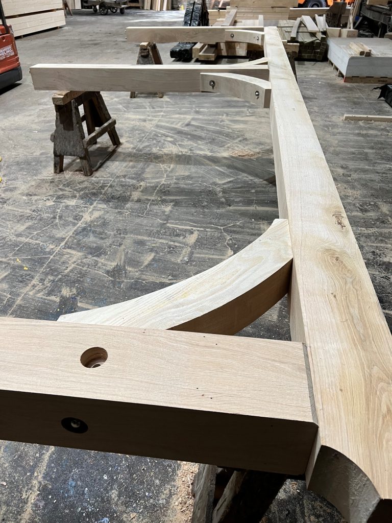 Curved corners on the Car port