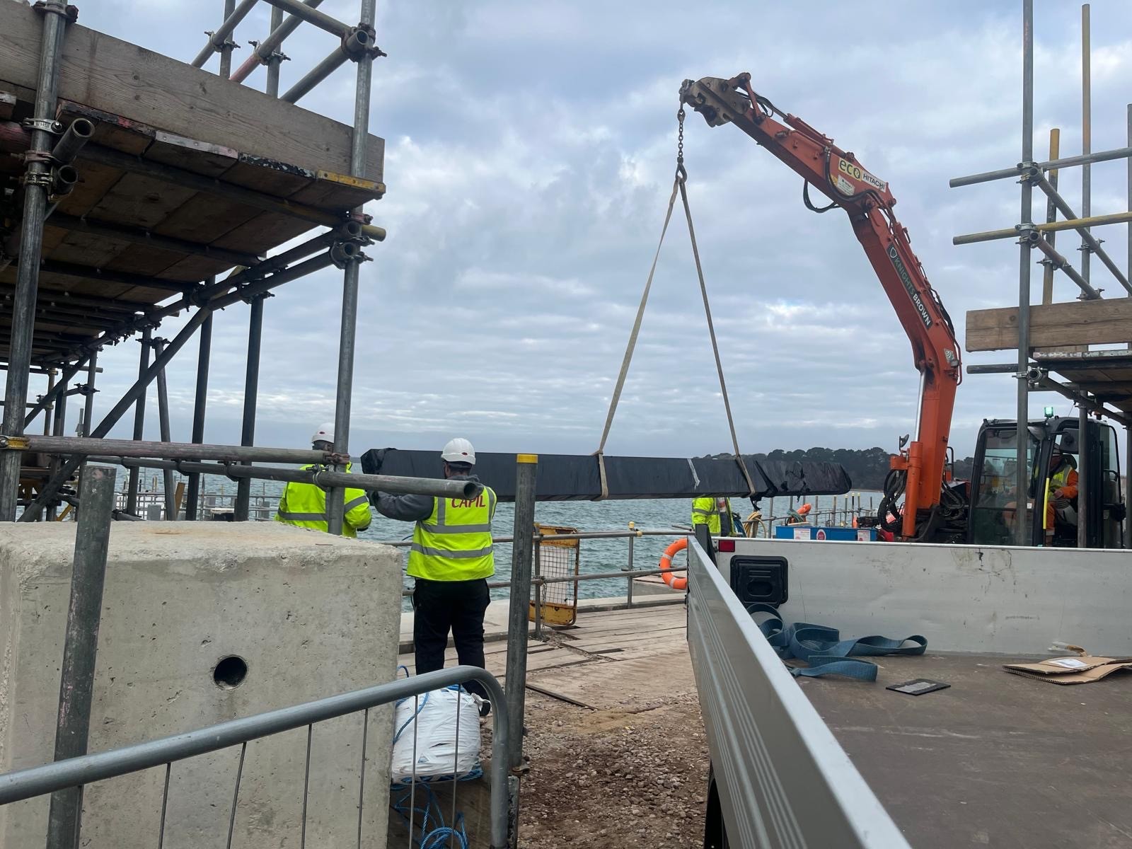 Curved Beam on site