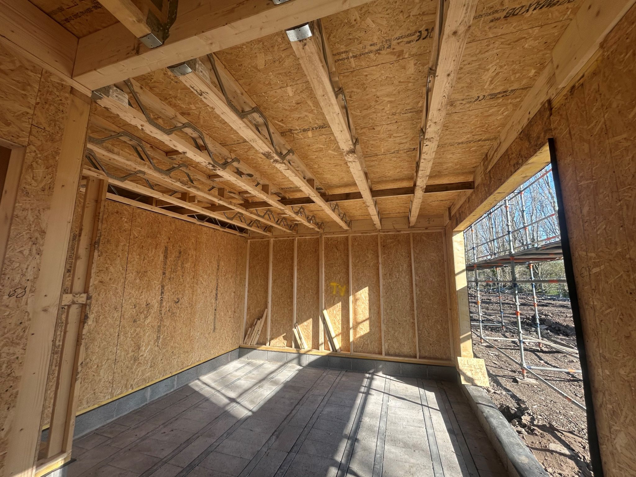 Completed Posi-Joist packages ready for delivery from Dunscar Timber Engineering, Bolton