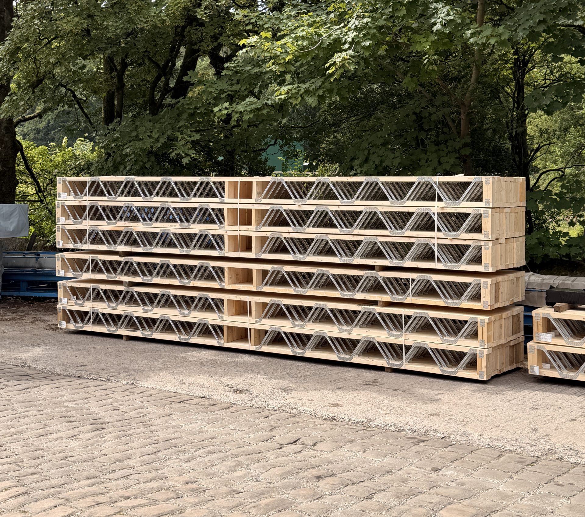 Posi-Joists manufactured and ready for delivery in Bolton