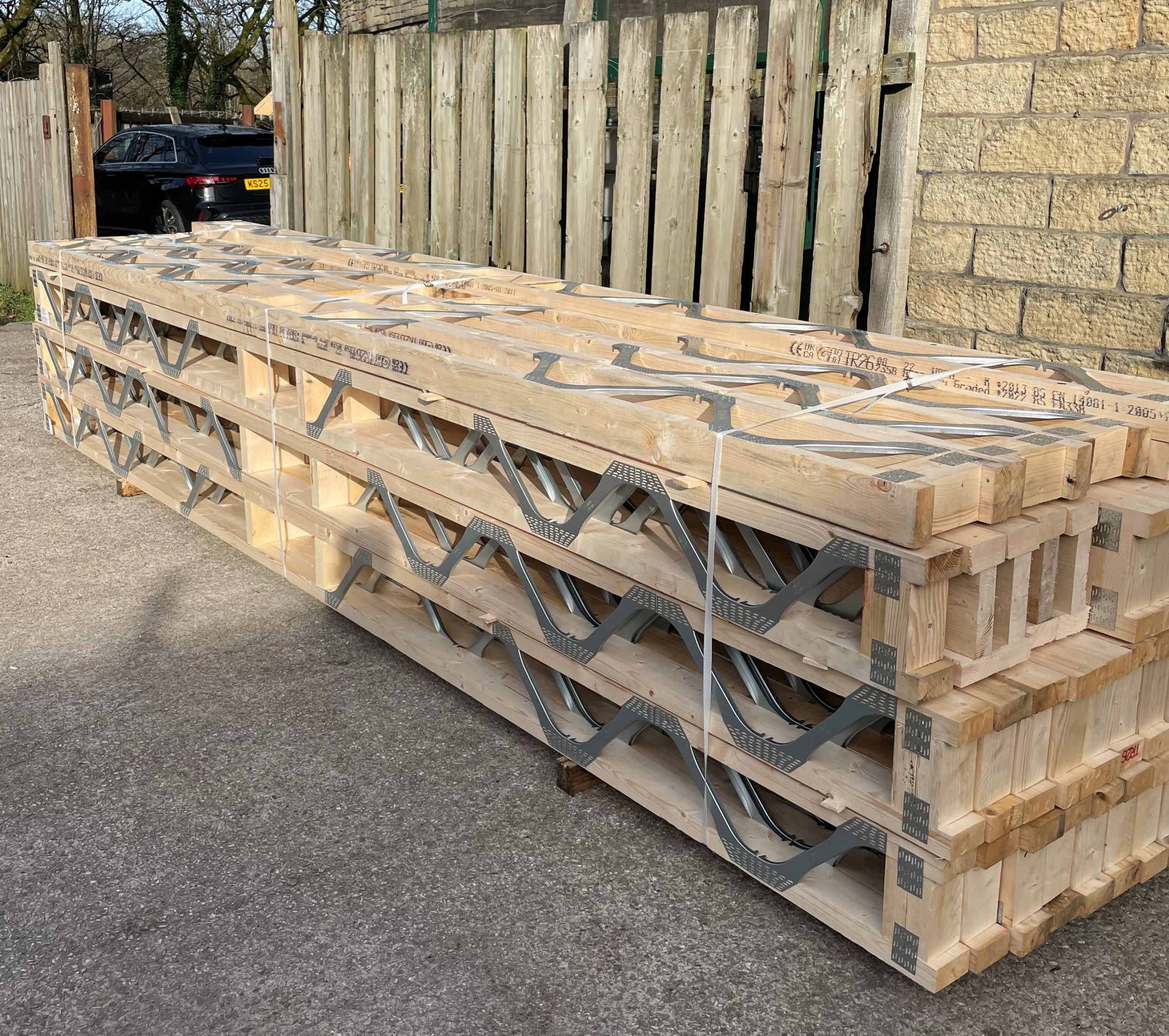 Posi-Joists manufactured and ready for delivery in Bolton