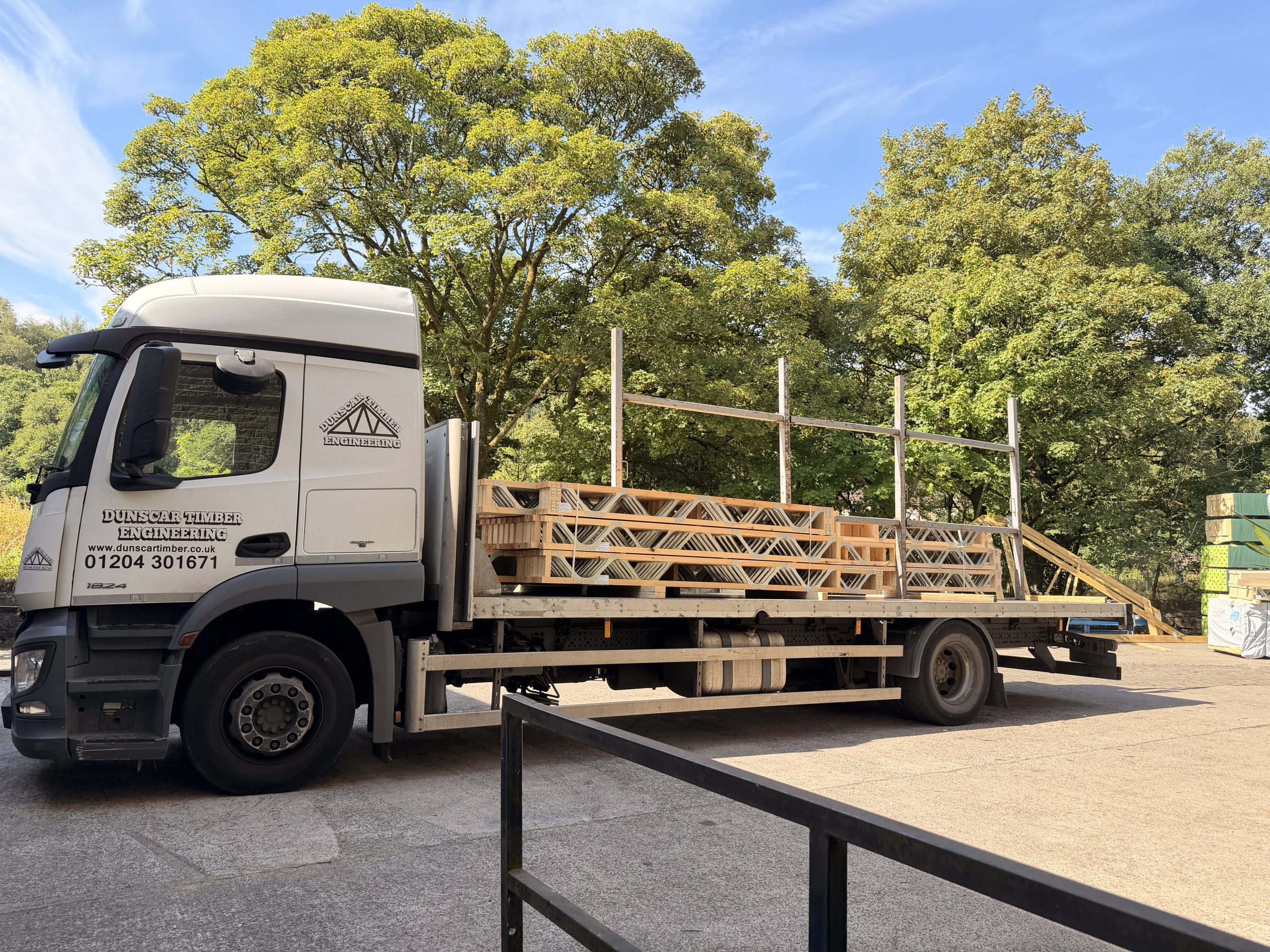 Dunscar Timber Engineering delivering Posi-Joists from Bolton