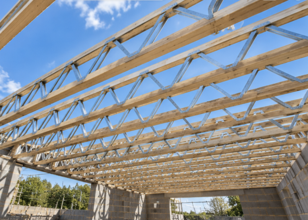 Posi-Joist floor system installed on a new build project