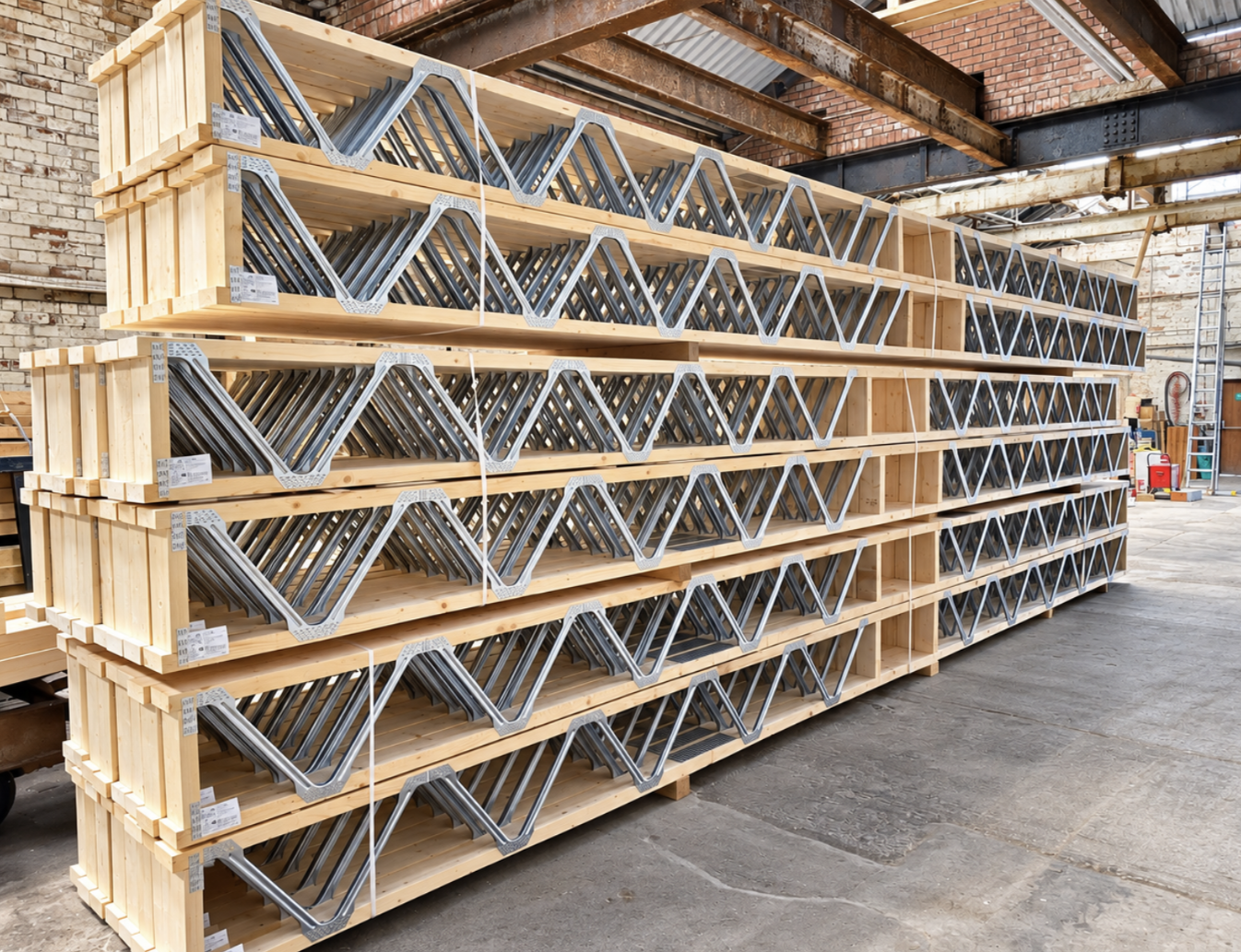 Posi-Joists manufactured at Dunscar Timber Engineering in Bolton